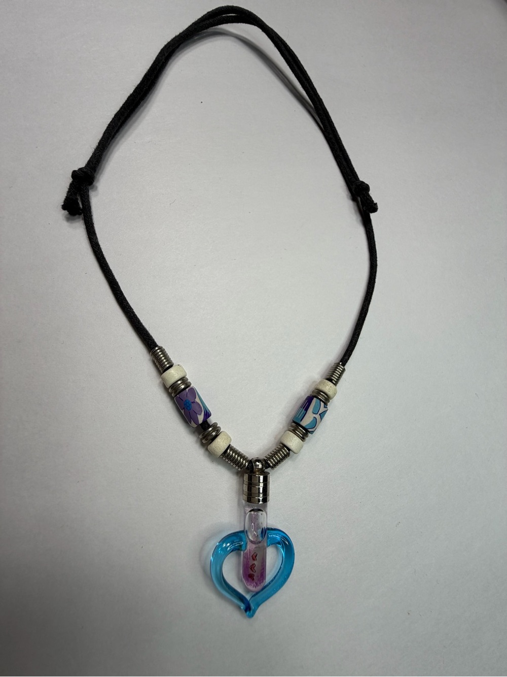 Y2K Vintage Personalized Name on Rice Necklace Courtney Hearts